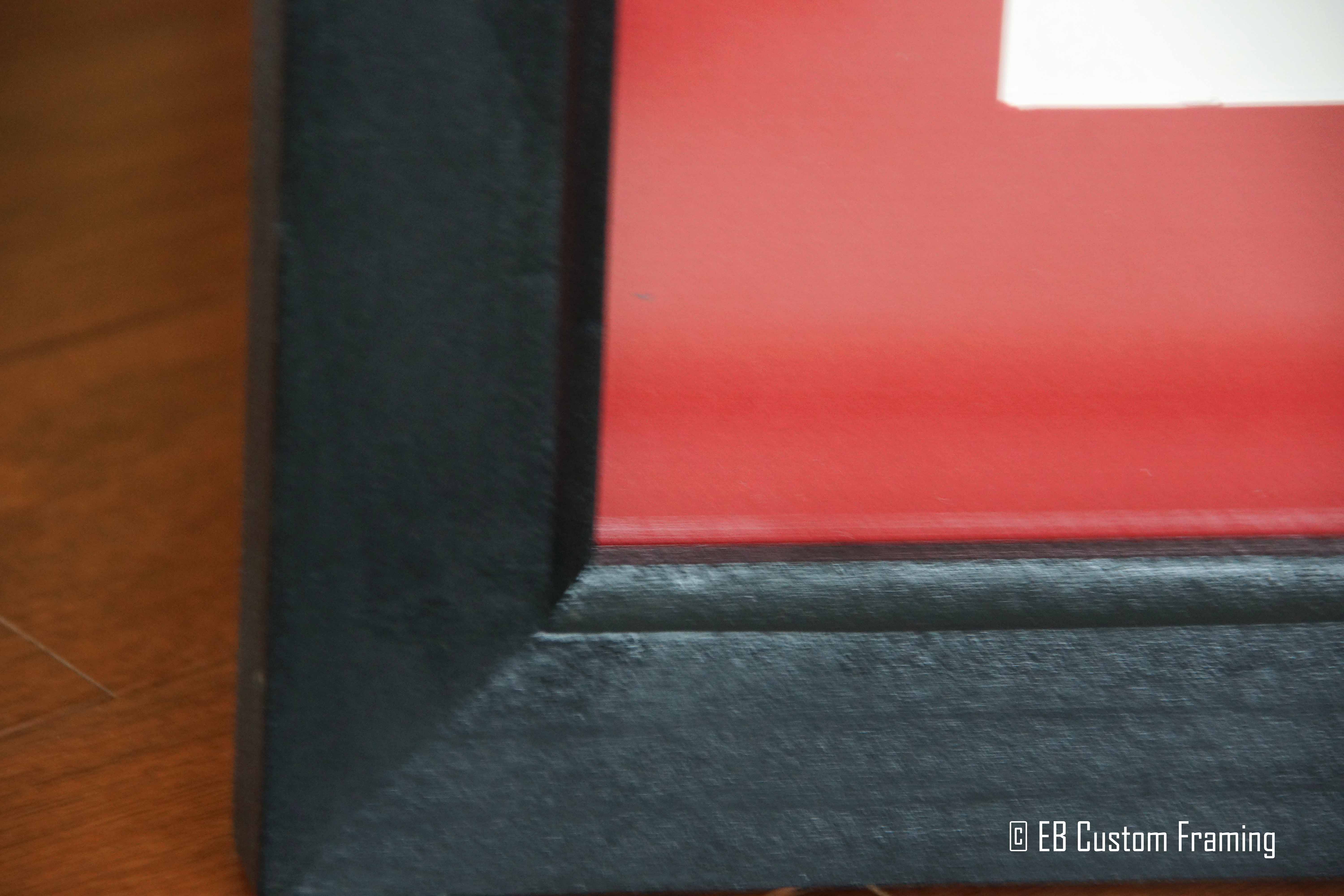 frame and mat closeup