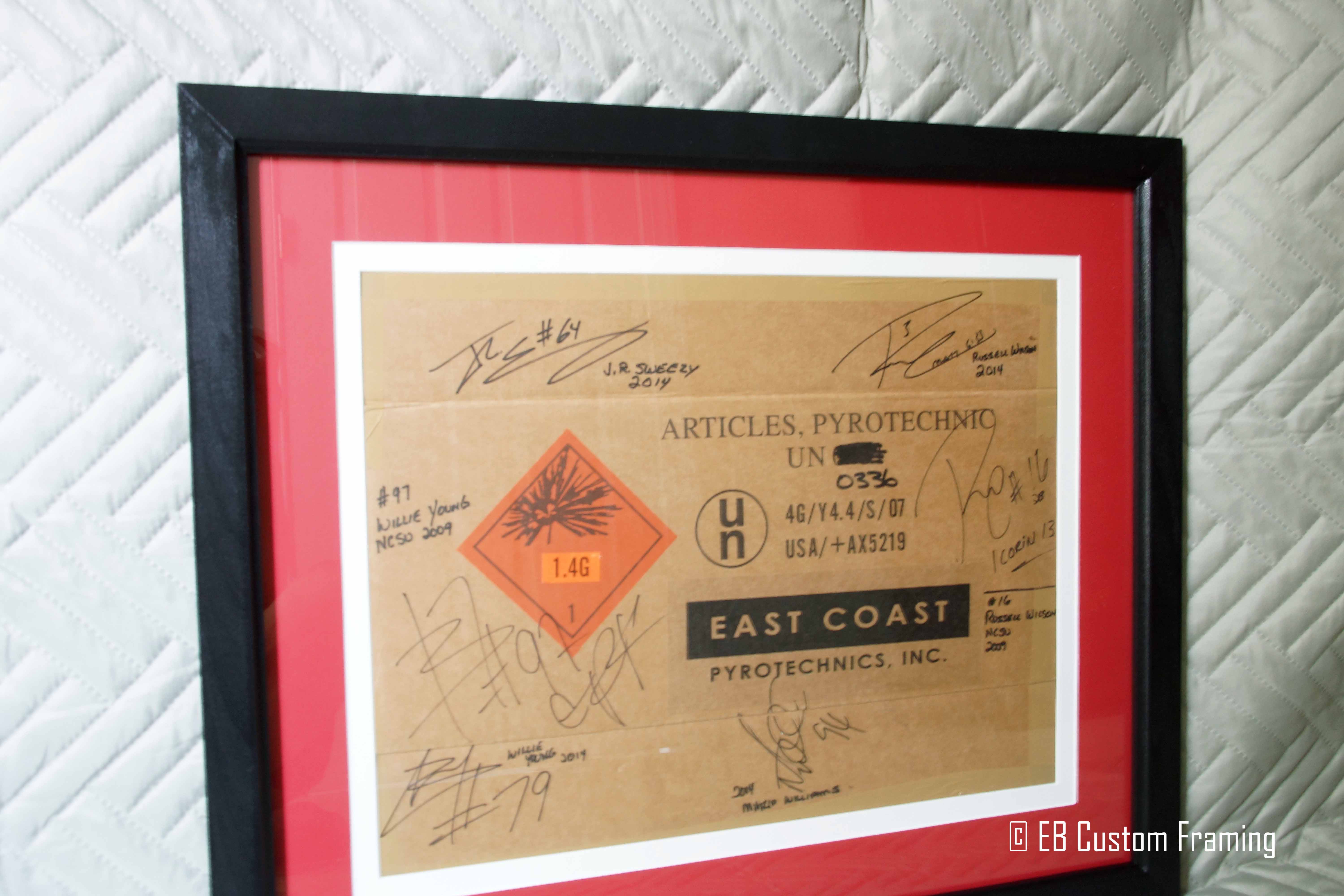 full picture of autograph frame