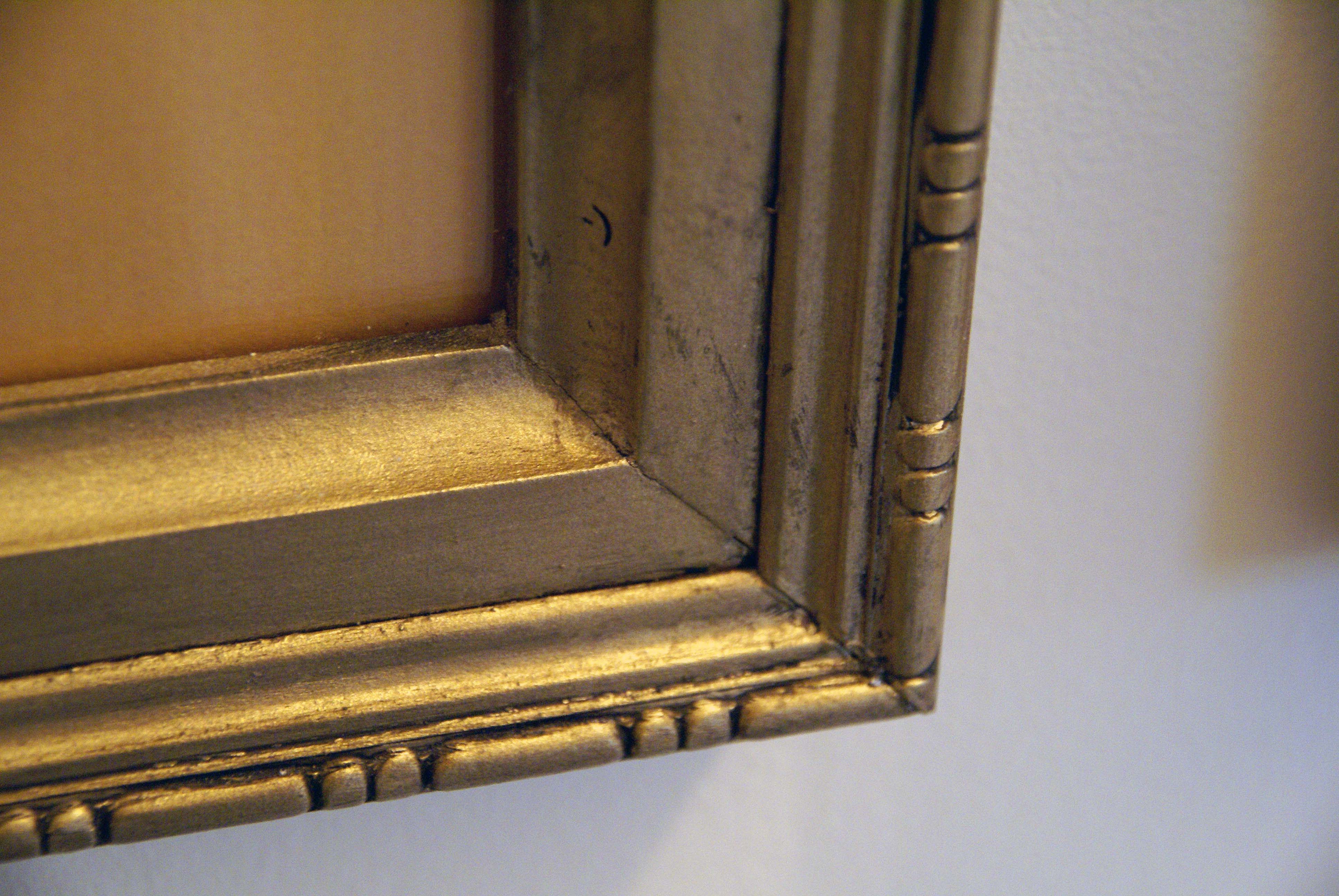gold colored custom made frame