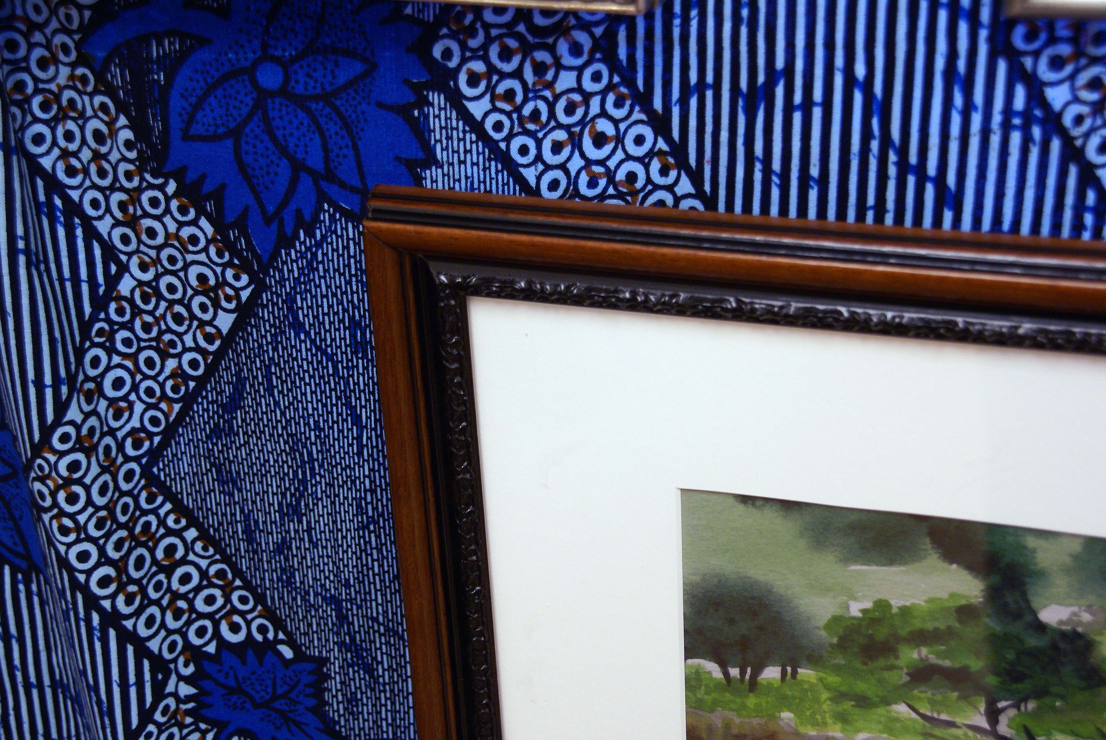 Brown and Black frame with white mat